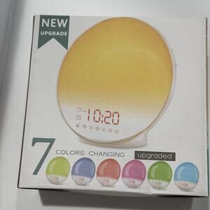 JALL Smart Wake Up Alarm Clock, Sunrise Simulation, Sleep Aid, Dual Alarms